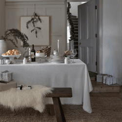 Image showing the Camber Soft Wash Tablecloth, 230 x 140cm, Natural product.