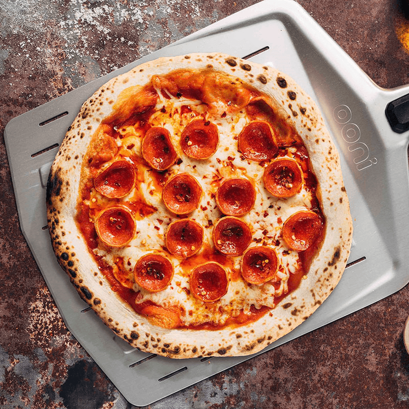12" Perforated Pizza Peel, Aluminum