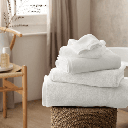 Image showing the Super Soft Ecoloom Face Cloth, White product.