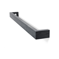 Image showing the Slimline Towel rail, H5 x W72 x D9cm, Dark Oak product.