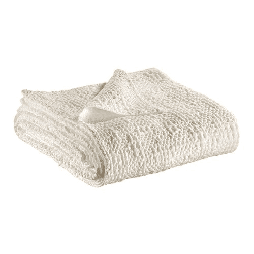 Tana Bed cover, 240 x 260cm, Chalk