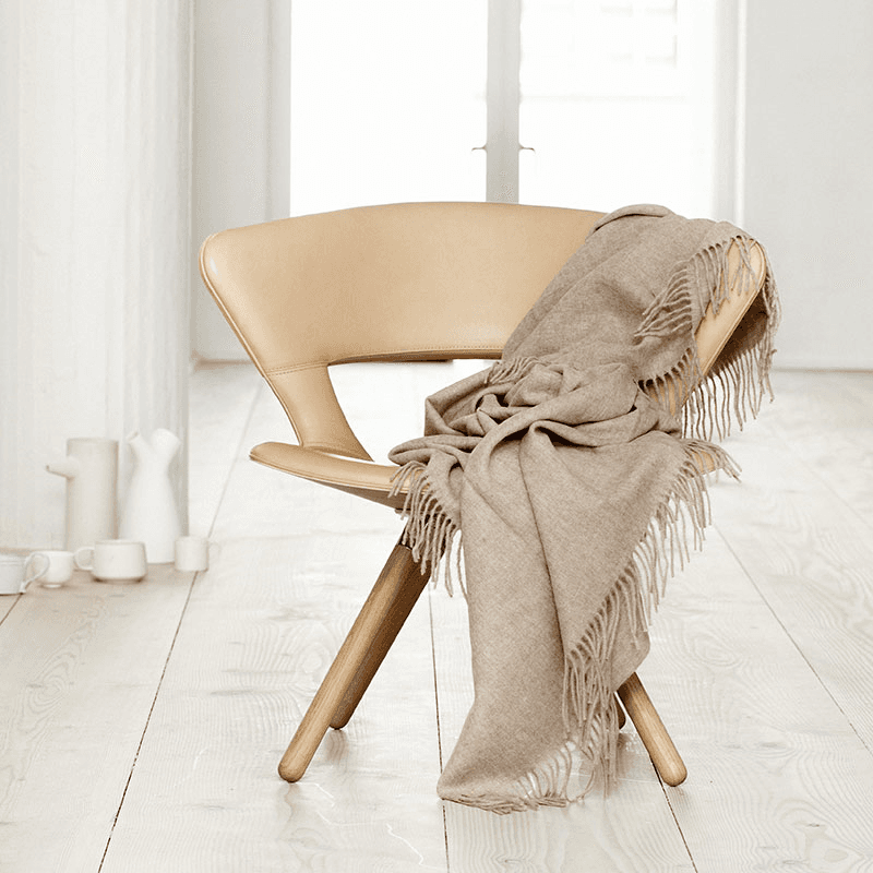 Classic Plaid Throw, H200cm x W130cm, Beige