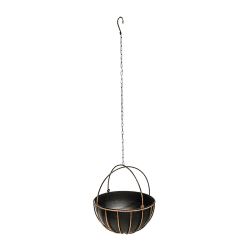 Image showing the Kensington Indoor Hanging Planter, H34 x D30cm, Copper product.