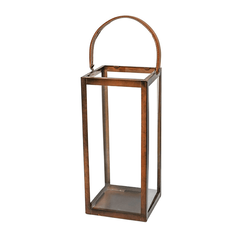 Hampton Lantern, H60cm, Copper