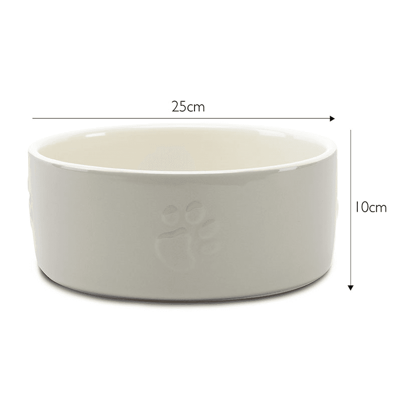 Icon Dog Bowl, D25cm, Light Grey