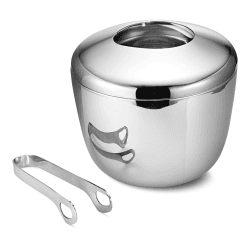 Image showing the Sky Ice bucket with tongs, 1.5 x 17cm, Mirror Stainless Steel product.