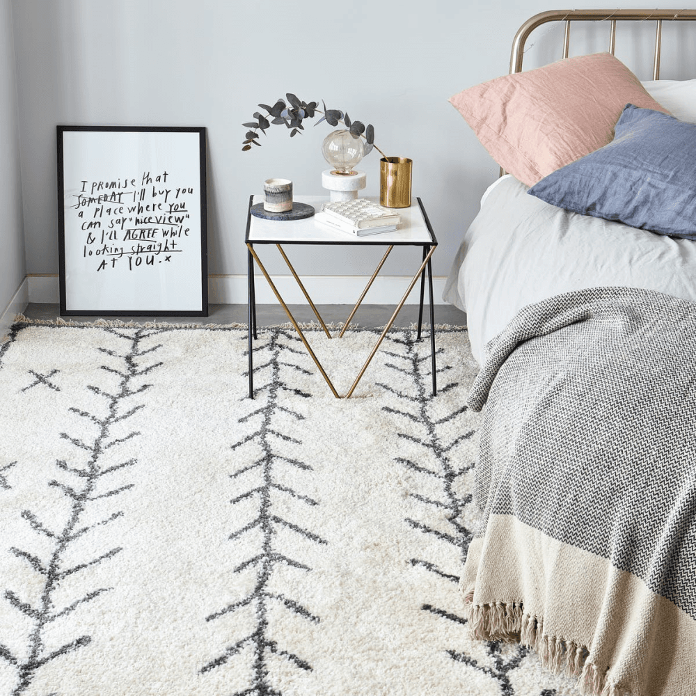 Moroc Arrow Rug, 1.6 x 2.3m, Cream, L160 x W230cm
