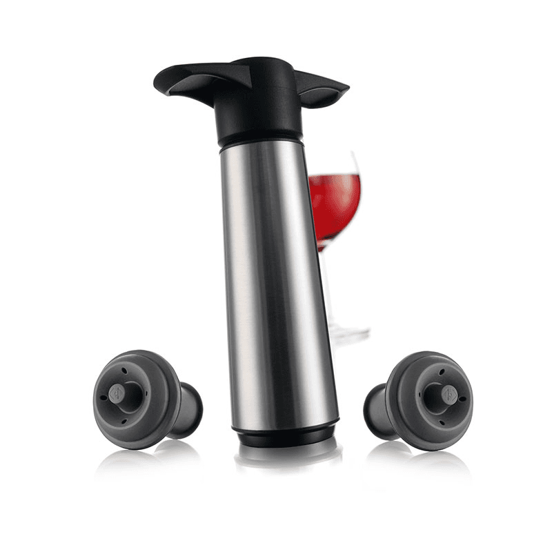 Wine Saver Gift Set, Stainless Steel