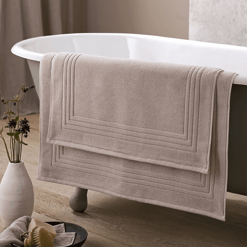 Luxury Egyptian Cotton Large Bath Mat, Large, Oatmeal