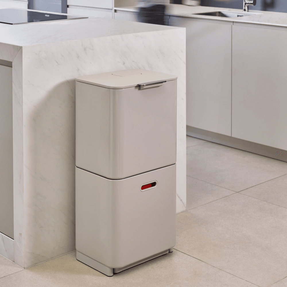Totem 60 Waste separation and recycling unit, H80 x W40 x D30cm, Stone