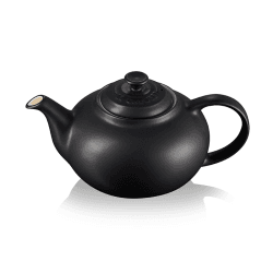 Image showing the Stoneware Classic teapot, 1.3 litre, satin black product.