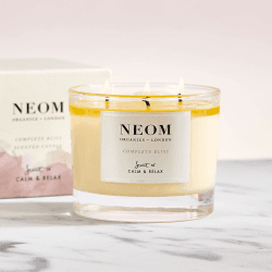 Image showing the Scent to Calm & Relax - Complete Bliss 3 wick scented candle, White product.