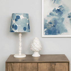 Image showing the Straight empire Shade, 30cm, blue sesia product.