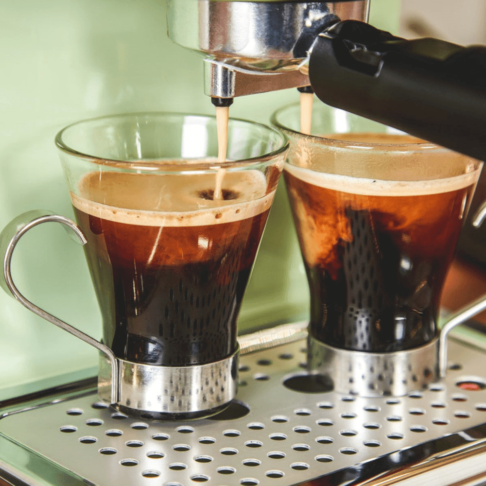 Retro Espresso Machine, Green