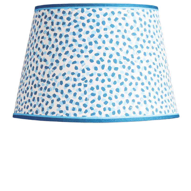 Empire Straight Shade Polka Dot Paper By GP & J Baker, 30cm, Blue/Indigo