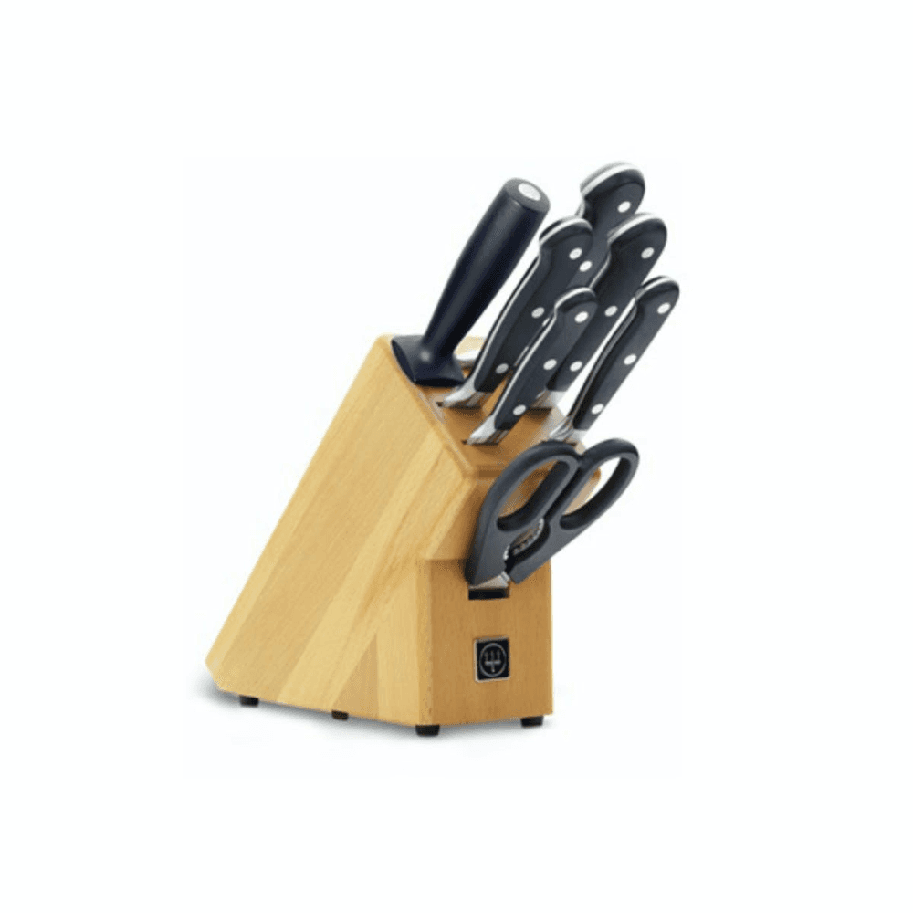 Classic Knife block set 7 piece, Beech