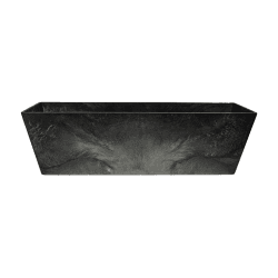 Image showing the Ella Balcony trough, H17 x D55cm, Black product.