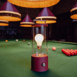 Image showing the The Muse Farrow & Ball Portable Lamp, Pomona Red product.
