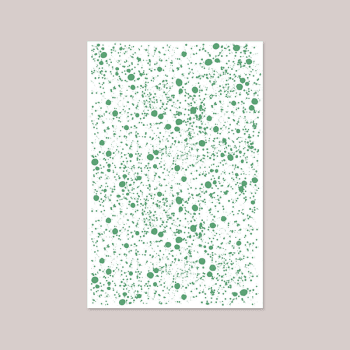 Image showing the Splatter Tablecloth, W165 x L270cm, Smoke Green product.