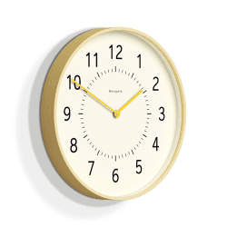 Image showing the Monopoly Wall Clock, D40cm, Light Plywood/Yellow product.