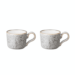 Image showing the Studio Grey Brew Pair of espresso cups, Grey/White product.