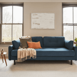 Image showing the Model 04 3 Seater Velvet Sofa Bed, Teal product.