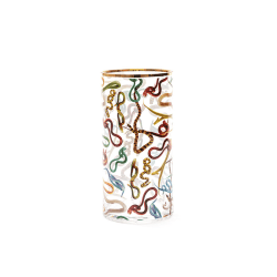 Image showing the Toiletpaper Snakes Cylindrical Vase, H30cm, Multi product.