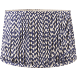 Image showing the Vienna Chevron Pleated Lampshade, 30cm, Blue product.
