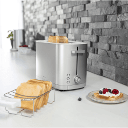 Image showing the Enfinigy 2 Short Slot Toaster, Silver product.
