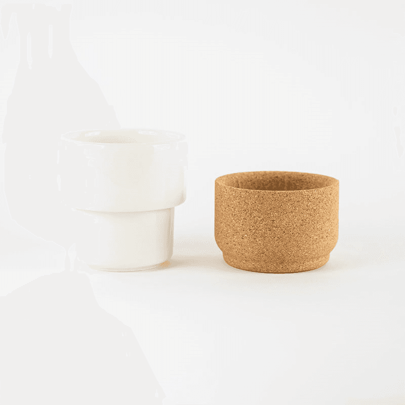 Eco Tea Set for Two, Cream