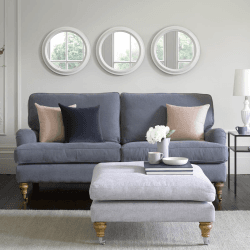 Image showing the Bluebell, Two Seat, Taupe Brushed Linen Cotton, Taupe product.