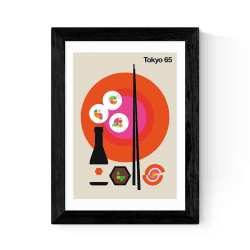 Image showing the Bo Lundberg Tokyo 65 Print, Red product.