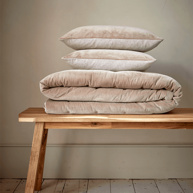 Jaipur Bedspread, 220 x 200cm, Hazelnut