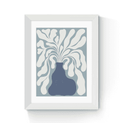 Image showing the Alisa Galitsyna Modern Plant IV Framed Art Print, Blue product.