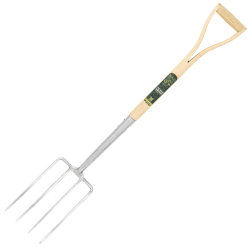 Image showing the Digging fork, H106.5 x W18cm, Natural/Silver product.