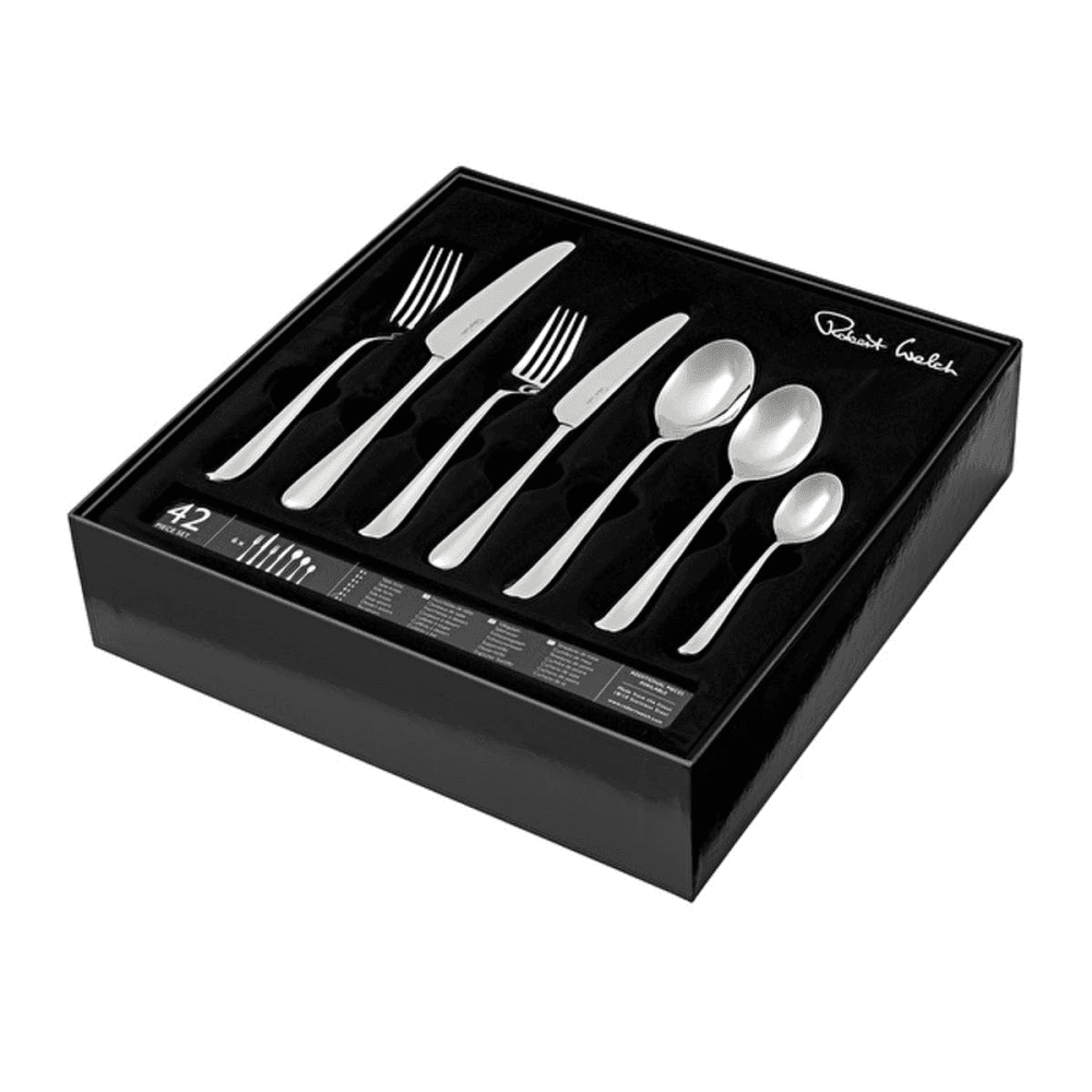 Kingham Bright 42 piece cutlery set, Stainless Steel