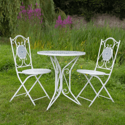 Image showing the Mosaic 3 Piece Bistro Set, Blue & White product.