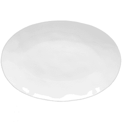 Image showing the Livia Oval Platter, D45cm, Gloss White product.