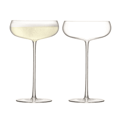 Image showing the Wine Culture Pair of champagne saucer, 320ml, clear product.