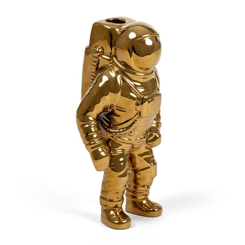 Diesel Living Starman vase, H28 x W11 x D15cm, Gold
