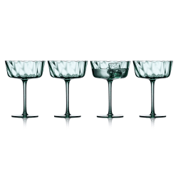 Image showing the Vienna Set of 4 Champagne Bowls, 300ml, Green product.