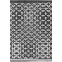 Image showing the Patio Rug, 1.2 x 1.7m, Diamond Mono, L120 x W170cm product.