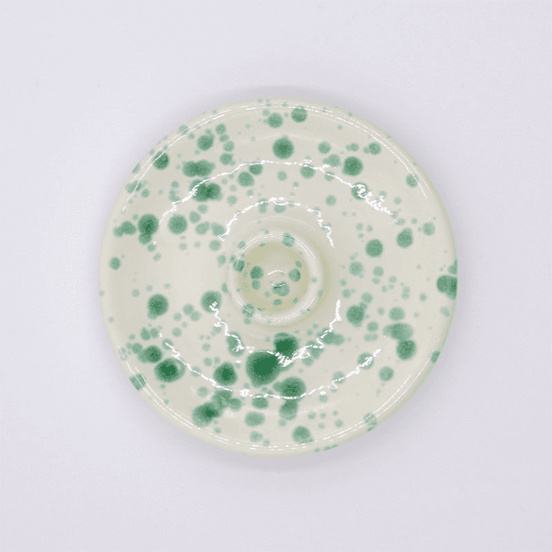 Splatter Candle Holder, Pistachio