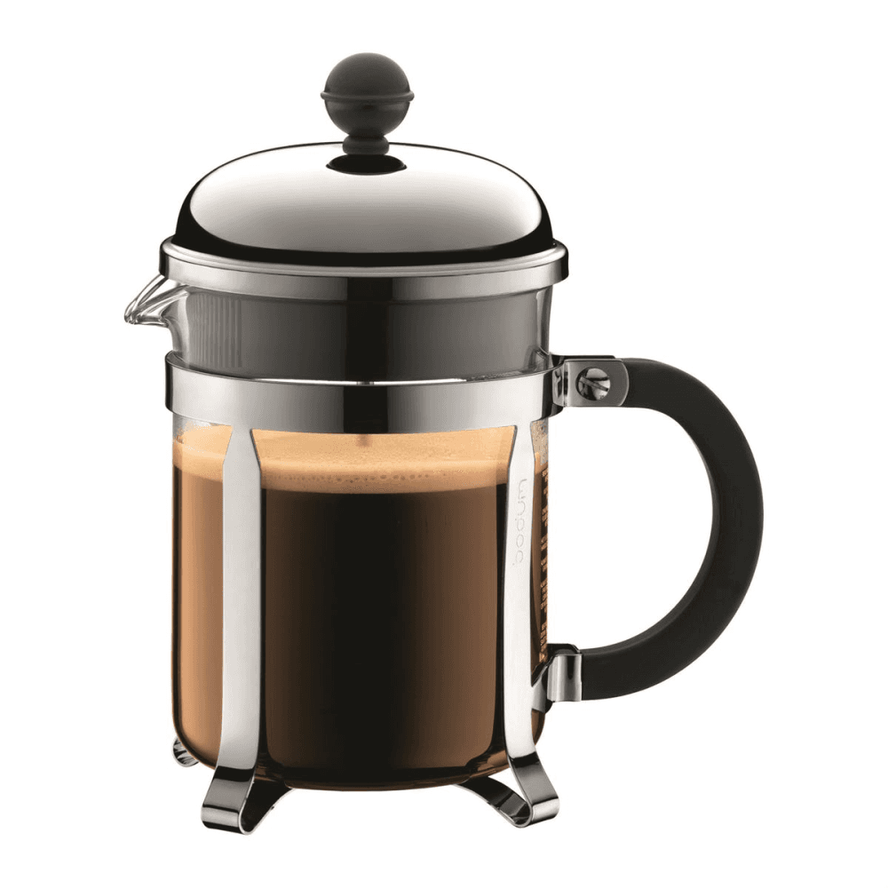 Chambord 4 cup coffee maker, 0.5 litre, Silver/Black