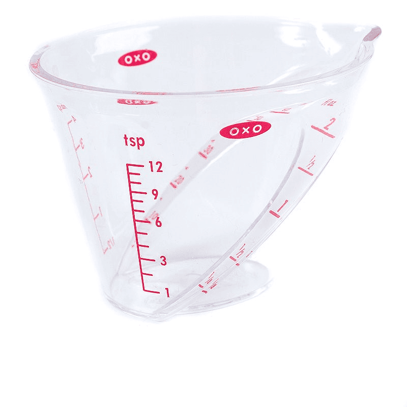 Mini angled measuring jug