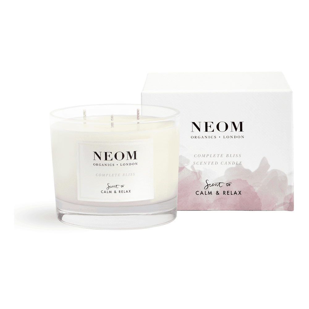 Scent to Calm & Relax - Complete Bliss 3 wick scented candle, White