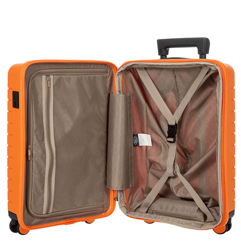 Ulisse Expandable Carry-on Suitcase, H55cm x L37 x W23cm, Orange