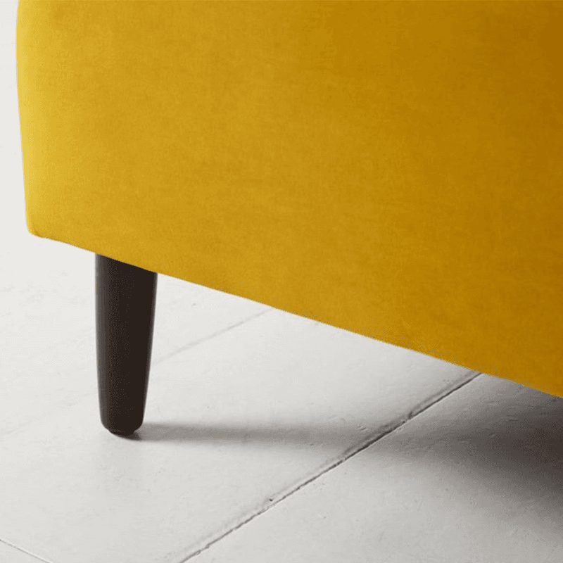 Model 05 2 Seater Velvet Sofa, Mustard