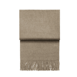 Image showing the Luxury Plaid Throw, H200cm x W130cm, Beige product.