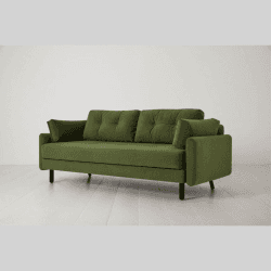 Image showing the Model 04 3 Seater Velvet Sofa Bed, Vine product.